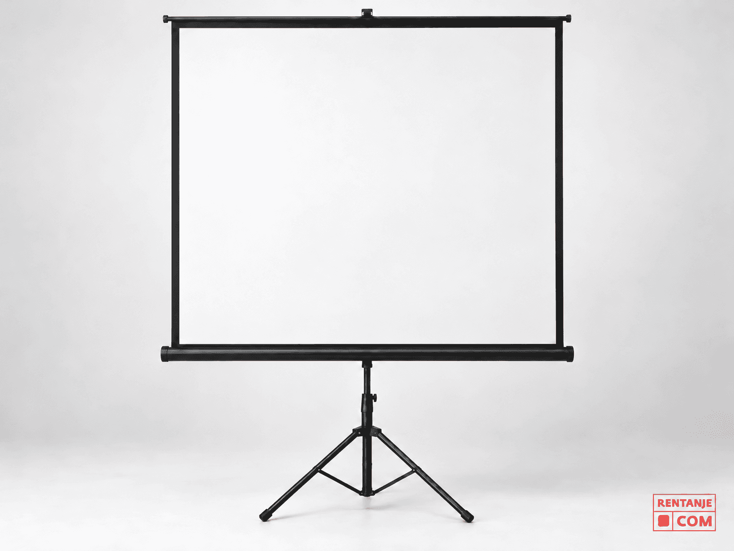 Veliko projekcijsko platno na stalku 211 x 160 cm (100 inča) za iznajmljivanje — rentanje.com